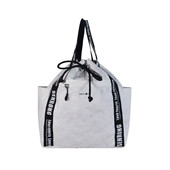 字母織帶手提袋定做 環保杜邦紙袋 服裝禮品袋 服裝包裝袋拉鏈袋