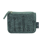 拉鏈密封零錢毛氈小包袋定做